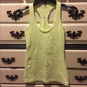 NWOT lululemon athletica neon green tank top